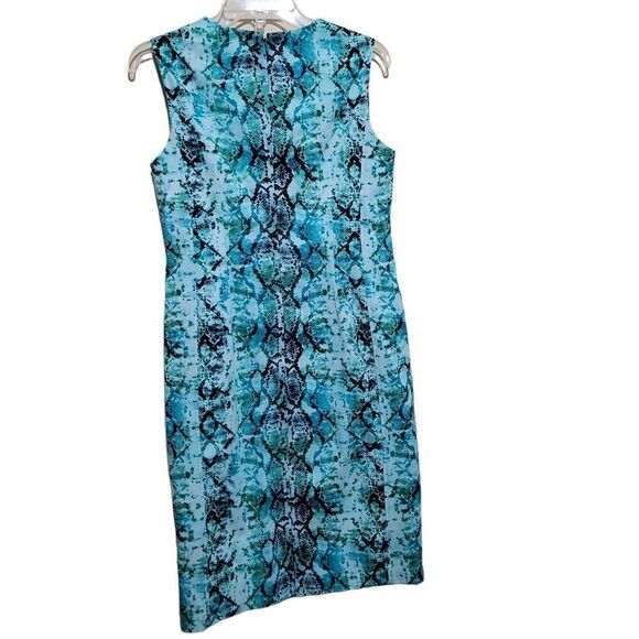 Liz Claiborne Green and Black Sleeveless Dress Sz 10 - Picture 3 of 6